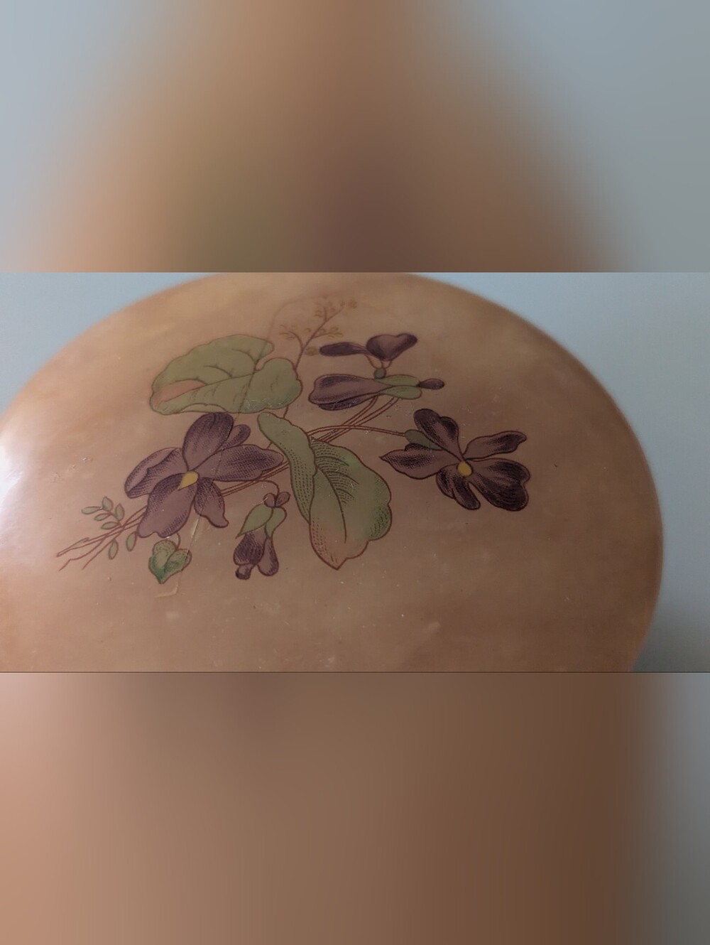 Vintage Genuine Alabaster Round Hinged Trinket Box "Lefton" Made In Italy. 3.5" - Picture 13 of 16